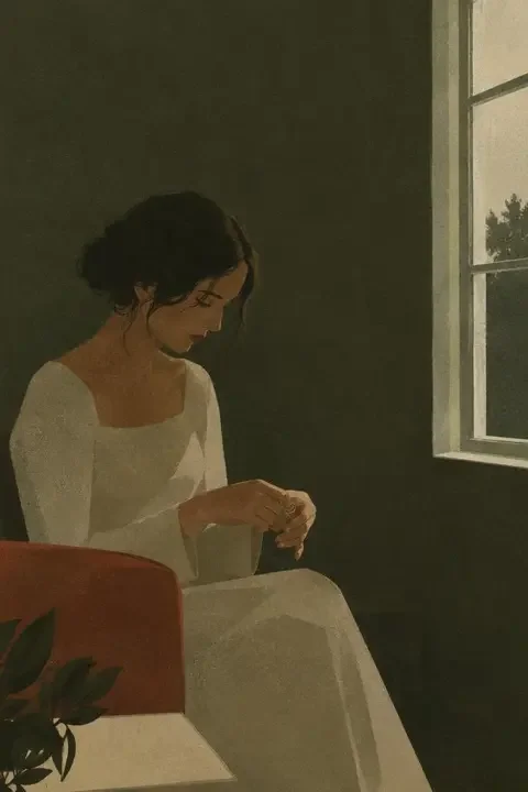 《蚀爱之后》竖版封面插画